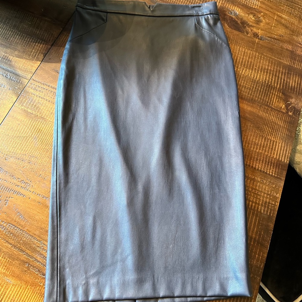 Zara Faux Leather Pencil Skirt